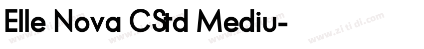 Elle Nova CStd Mediu字体转换